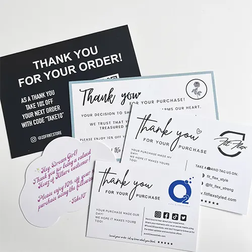 Custom Printed Thank You Cards